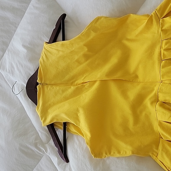 Belle Paque Lemon Yellow Dress - L - Picture 7 of 8